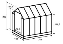 tuinkas Kate 3 maten
