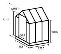 afbeelding tuinnkas maatvoering