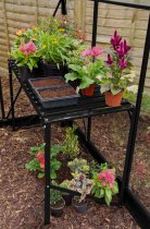 afbeelding enkele werktafel zwart