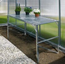 afbeelding aluminium enkele werktafel