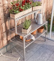 afbeelding dubbele kweektafel met opzettafel alu