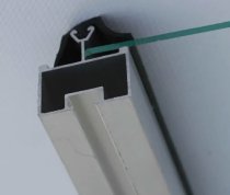 afbeelding van glasroede met Euro20 rubber